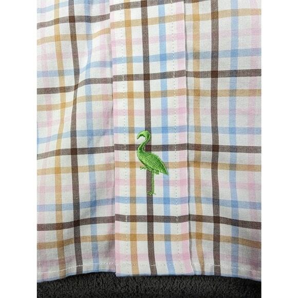 Tailorbyrd Men's Flip Cuff Long Sleeve Striped dress shirt Multi color Size L - Picture 4 of 10